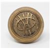 Image 1 : FANCY BRASS DOORKNOB STAMPED WAC ANTIQUE
