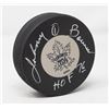 AUTOGRAPHED JOHNNY BOWER HOCKEY PUCK