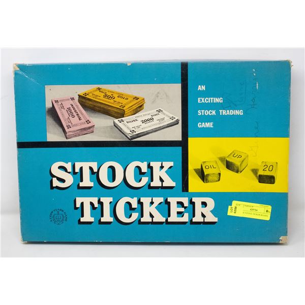 VINTAGE STOCK TICKER BOARD GAME