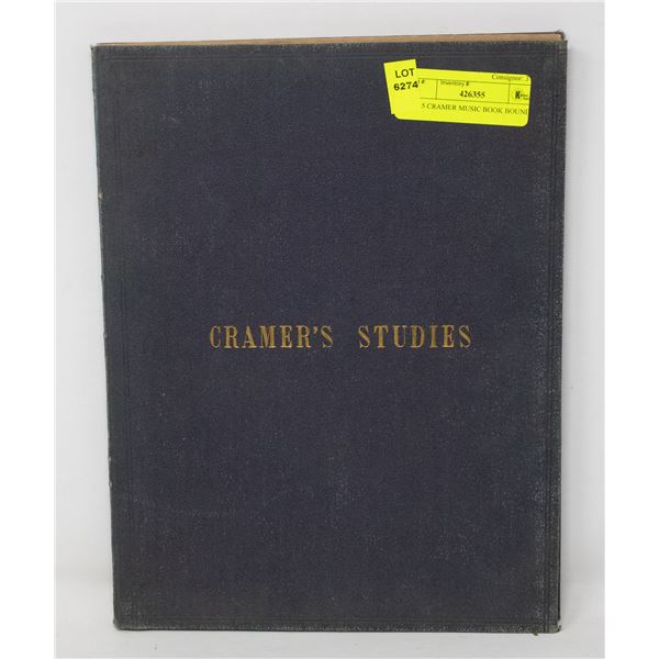 1845 CRAMER MUSIC BOOK BOUND