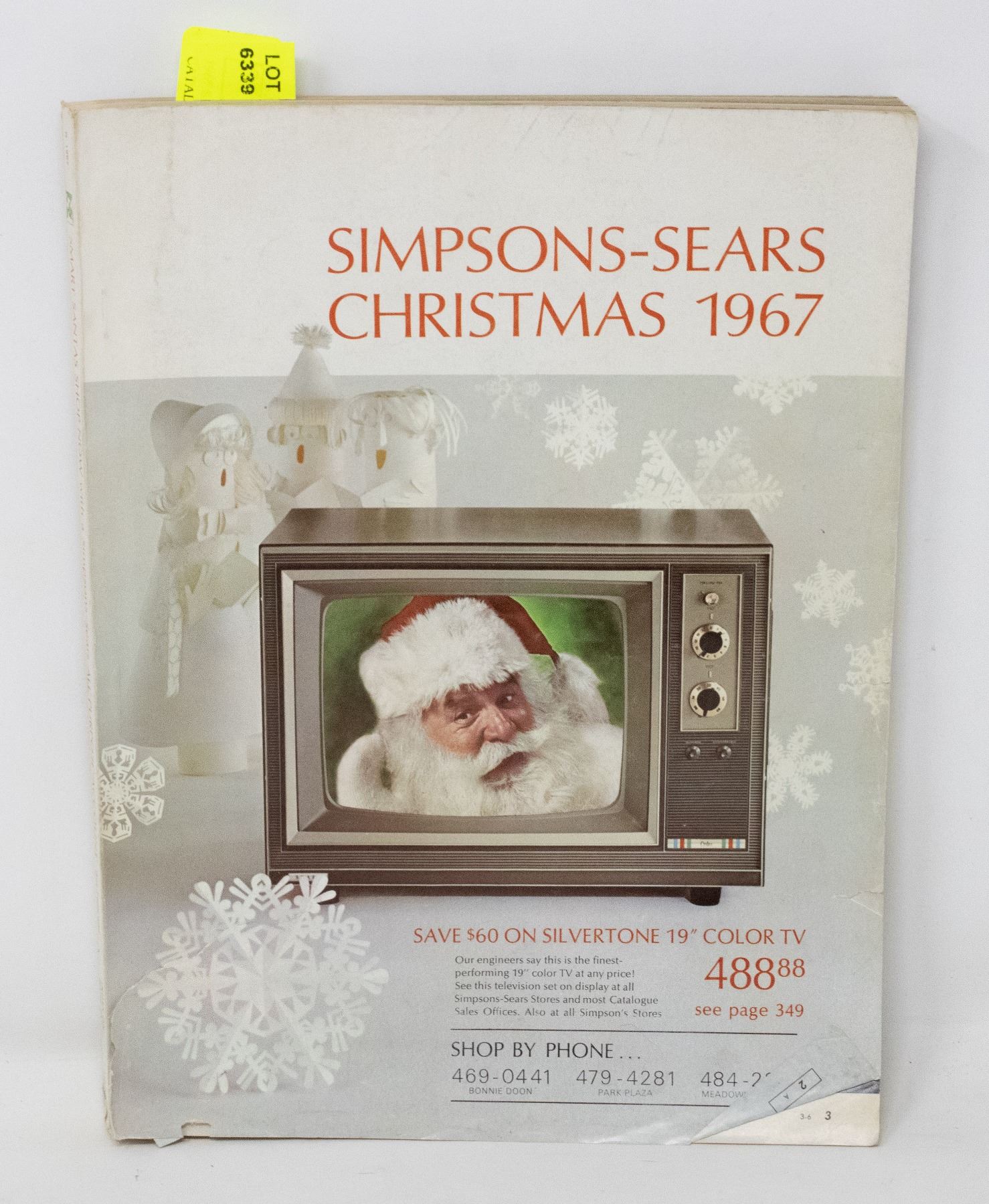 1967 SIMPSONS SEARS CHRISTMAS CATALOGUE