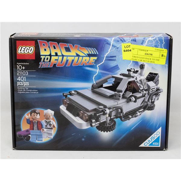 RETIRED LEGO BACK TO THE FUTURE CAR SET IN BOX