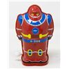 TIN WIND UP RED ROBOT