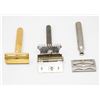 Image 1 : LOT OF 3 VINTAGE SAFETY RAZORS