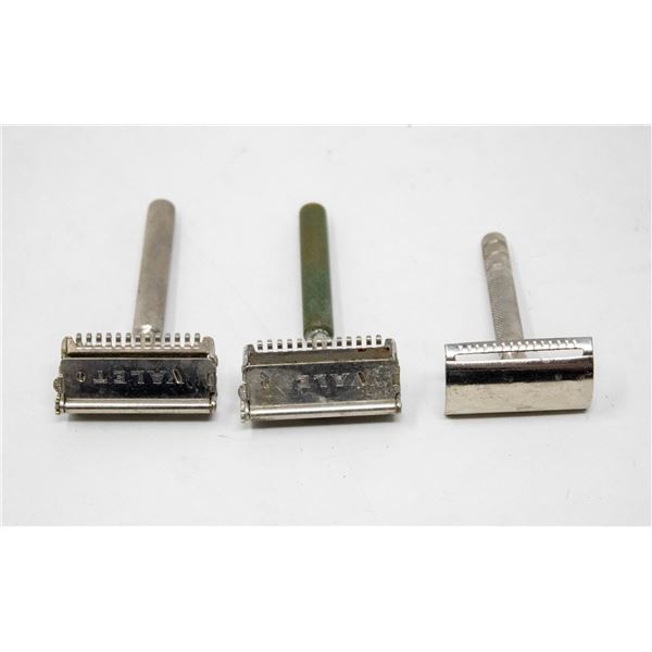 LOT OF 3 VINTAGE SAFETY RAZORS