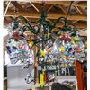 Image 2 : CUSTOM MADE CRYSTAL SKULL CHANDELIER ON VINE