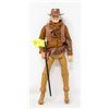 Image 1 : VINTAGE JOHNNY WEST ACTION FIGURE 12 INCH