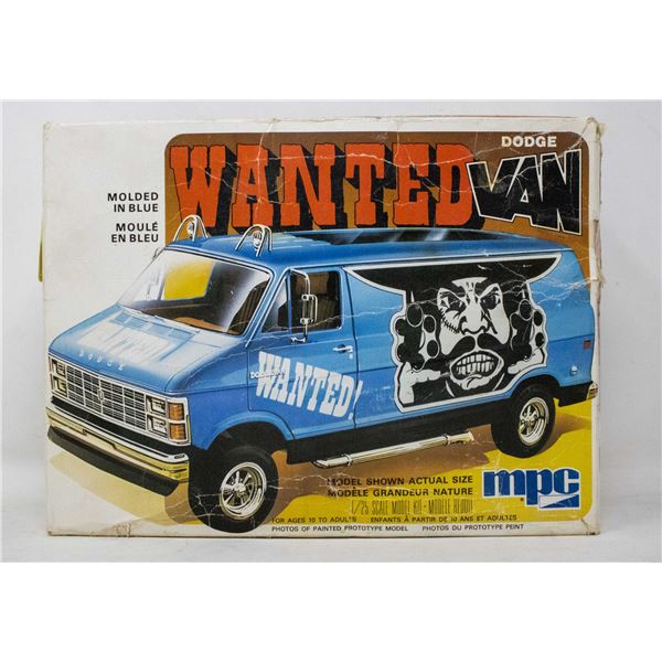 1970S BOOGIE VAN WANTED KIT IN BOX