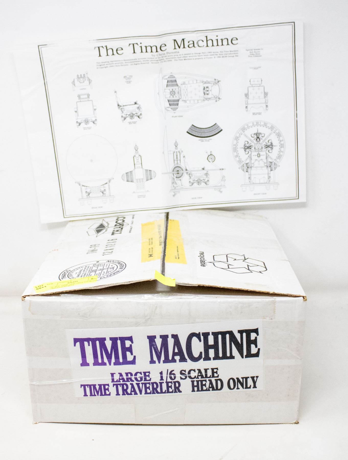 Scale Time Machine 1:6 SCALE TIME MACHINE DIORAMA UNPAINTED IN BOX - Test Site
