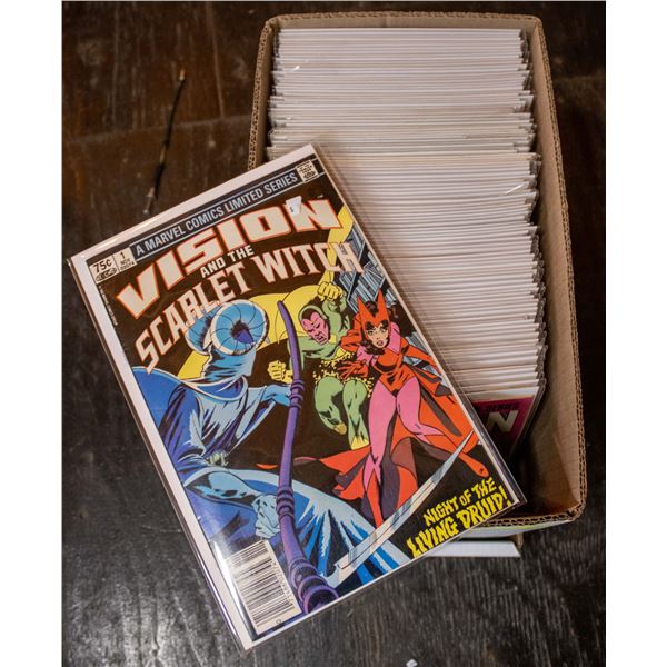 LARGE BOX OF VINTAGE SUPER HERO COMIC BOOKS