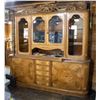 Image 1 : LARGE ORNATE 1800S 2 PIECE HUTCH WITH LIGHTS