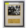 Image 1 : SIGNED CECIL B DEMILLE CHEQUE AND PICTURE FRAMED