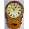 Image 1 : 1800S LEITH FUSEE ENGLISH WALL CLOCK WORKING