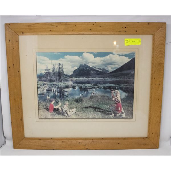 BANFF ARTIST PHOTO FRAMED GEOUP OF SEVEN ORIG.