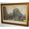 Image 1 : 1800S FOX HUNT LITHOGRAPH LARGE FRAMED