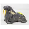 Image 1 : CARVED INUIT SOAPSTONE WALRUS INUIT