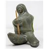 Image 1 : FIGURAL CARVED SOAPSTONE INUIT STATUE