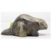 Image 1 : BEAR CARVED SOAPSTONE INUIT STATUE