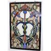 Image 1 : ART NOUVEAU STYLE LEADED STAIN GLASS WINDOW