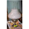Image 1 : ORNATE ALADDIN LANTERN WITH MILK GLASS SHADE