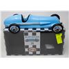 BLUE REPLICA TETHER CAR RACE CAR MODEL W BOX