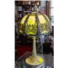 Image 1 : ANTIQUE ART NOUVEAU TIFFANY STYLE LEADED GLASS