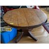 Image 1 : ANTIQUE SOLID WOOD ROUND DINING TABLE