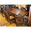 Image 1 : ANTIQUE RESTORED DINING ROOM TABLE WITH CHAIRS