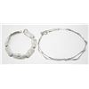 Image 1 : VINTAGE SILVER TONE FILIGREE BRACELET SET