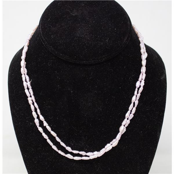 PINK SEED PEARL NECKLACE STRAND