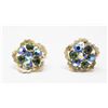 Image 1 : ORNATE RHINESTONE EARRINGS COSTUME JEWELRY