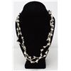 Image 1 : DOUBLE STRAND ROSE QUARTZ & HEMATITE NECKLACE