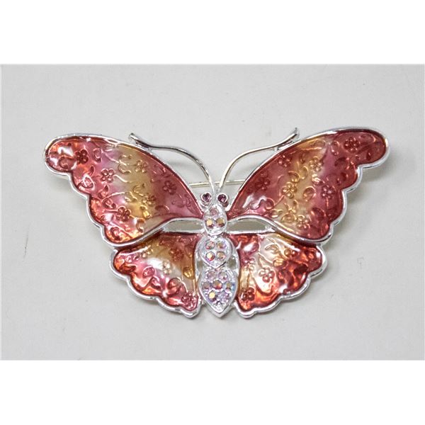 IRIDESCENT BUTTERFLY BROOCH