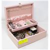 Image 1 : JEWELRY BOX FULL OF OLD COSTUME JEWELRY