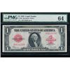 Image 1 : 1923 $1 Legal Tender Note PMG 64