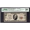 Image 1 : 1929 $10 Low Serial St Louis MO National PMG 20
