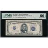 Image 1 : 1934C $5 Silver Certificate PMG 66EPQ