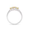 Image 3 : 14KT White Gold 1.28ctw Yellow Diamond Ring