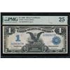 1899 $1 Black Eagle Silver Certificate PMG 25