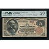 1882 $5 Philadelphia PA National PMG 20