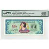 2002 $5 Snow White Disney Dollar PMG 66EPQ