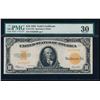 1922 $10 Gold Certificate PMG 30