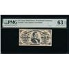 Image 1 : 25 Cent Third Issue Fractional PMG 63EPQ