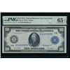 1914 $10 New York FRN PMG 65EPQ