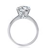 Image 3 : Ladies Sparkling 3 Ct White Fire Moissanite Ring