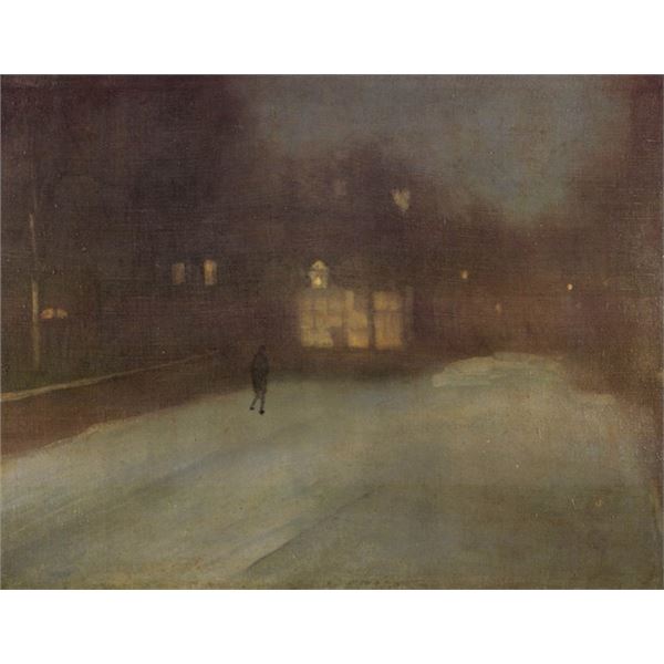 James Abbott McNeill Whistler - Nocturne Grey and Gold Snow in Chelsea