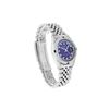 Image 3 : Rolex Mens Stainless Steel Blue String Diamond & Sapphire Datejust Wristwatch