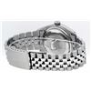 Image 4 : Rolex Mens Stainless Steel Black Diamond Lugs & Pyramid Bezel Datejust Wristwatc
