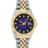 Image 2 : Rolex Mens 2 Tone Blue Vignette Diamond Datejust Datejust