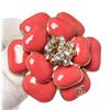 Image 1 : Chanel Red Camelia CC Brooch